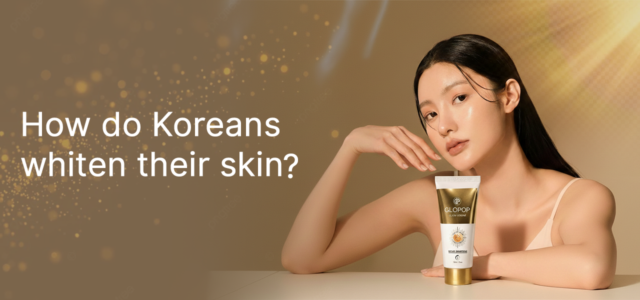 How do Koreans whiten their skin?